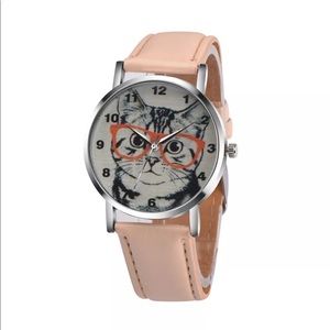 Accessories - New Analog Cat Watch Kitty Leather Wrist Quartz Accessories - New Analog Cat Watch Kitty Leather Wrist Quartz